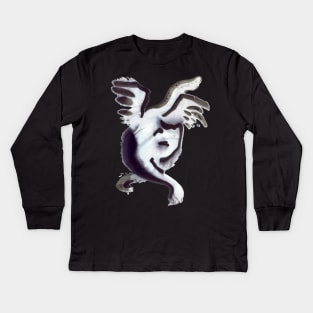 Bat Cat Kids Long Sleeve T-Shirt